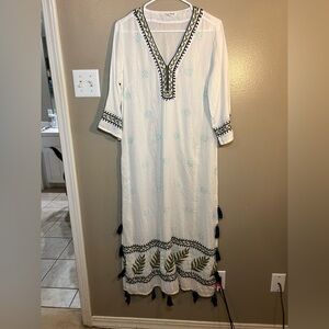 Roller Rabbit Palm Day Dream Ruma Kurta cover up tunic